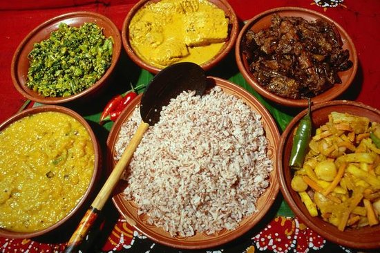 Rice and Curry DIshes from Sri Lanka